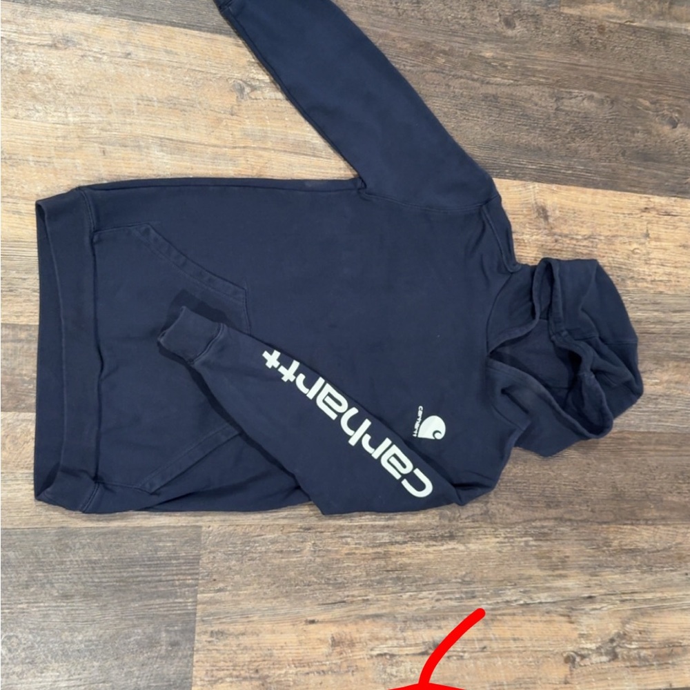 Carhartt Dark Blue Hoodie with Logo